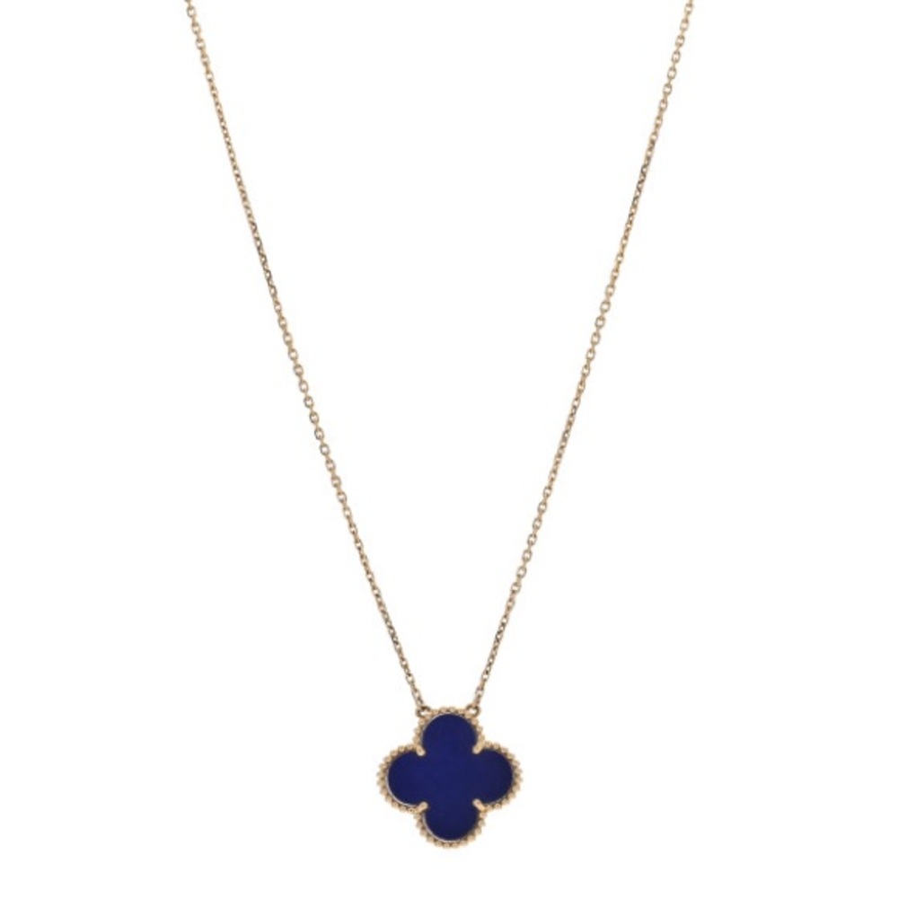 Elegant Fasionable and Blue Clover Pendant Necklace